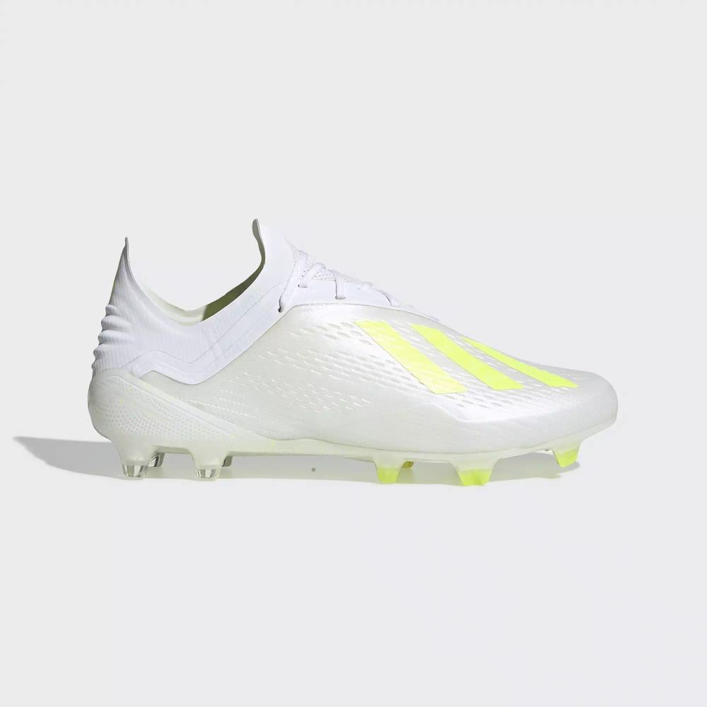 Adidas X 18.1 Firm Ground Tacos de Futbol Blancos Para Hombre (MX-28408)